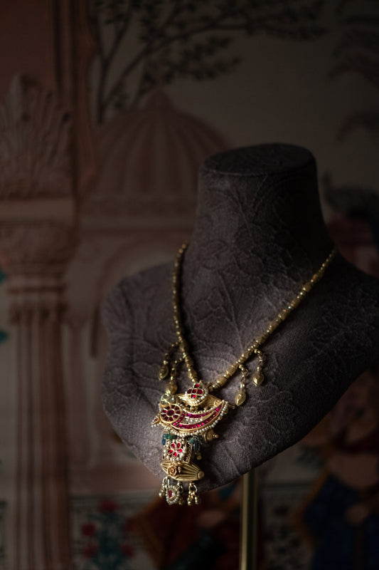 The Aurelia Bird Medallion Necklace