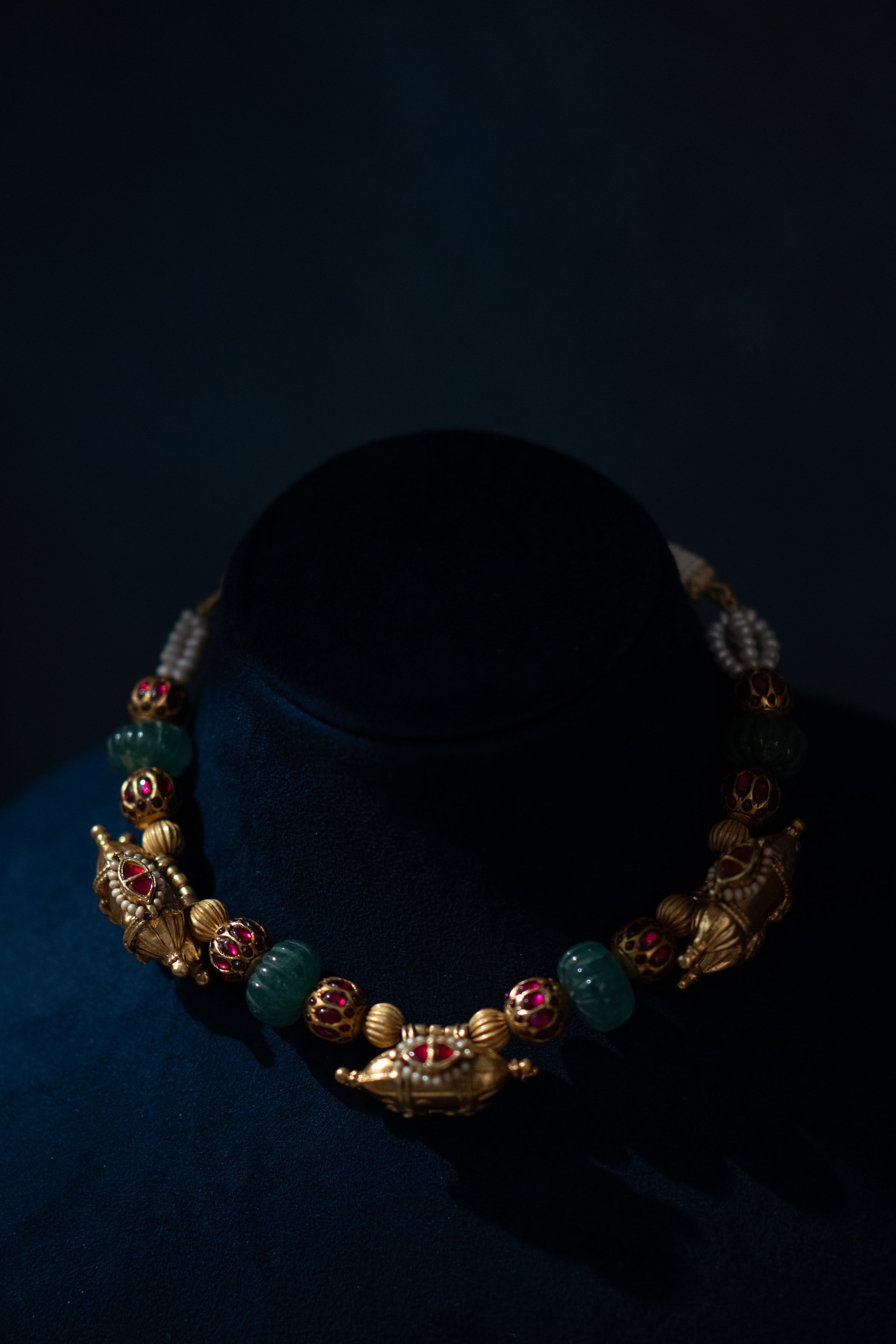 Rani Ruby Bead Necklace