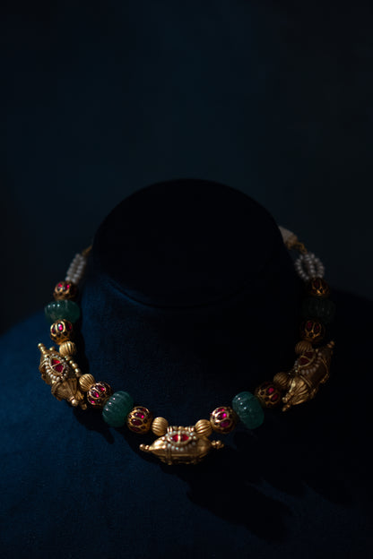 Rani Ruby Bead Necklace