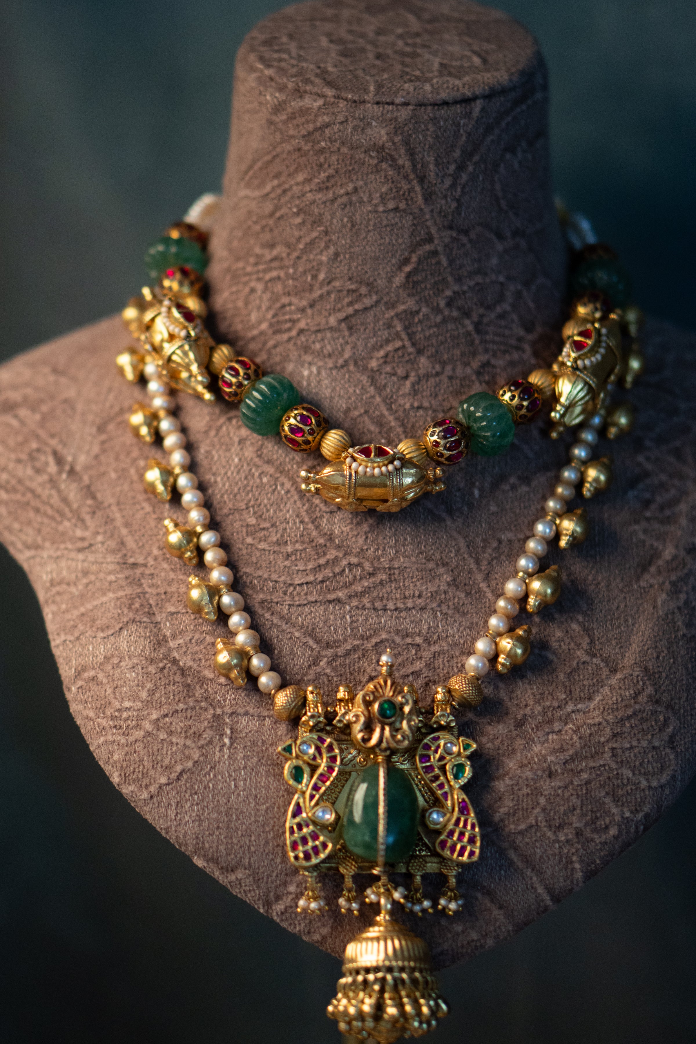 Rani Ruby Bead Necklace