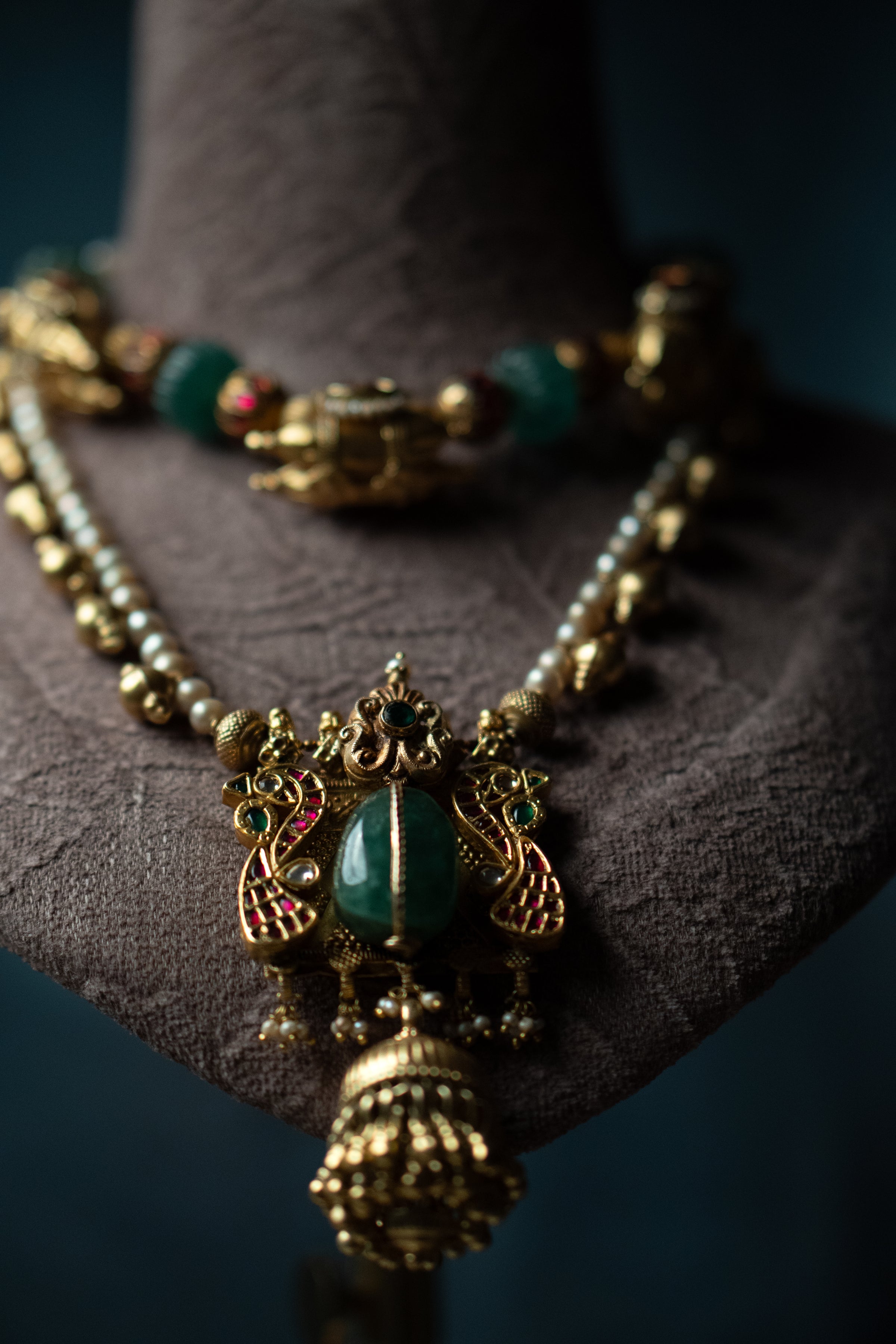 Emerald Maharani Dual Layer Mala