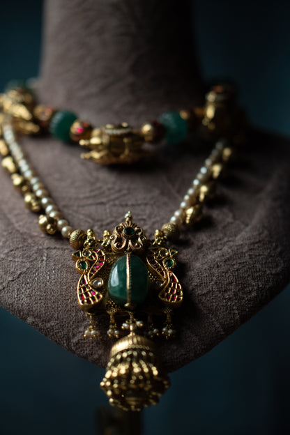 Emerald Maharani Dual Layer Mala