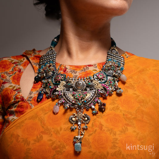 The Azure Songbird Necklace
