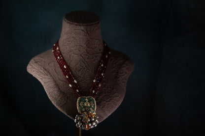 The Garnet Caravan Necklace