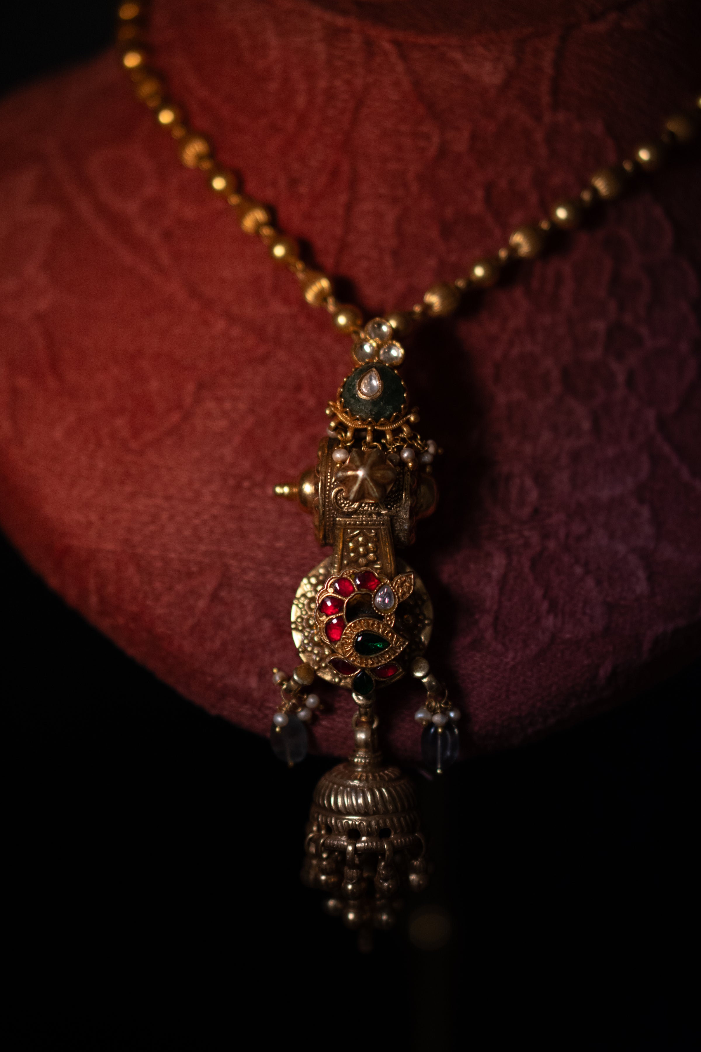 The Crimson Crest Necklace