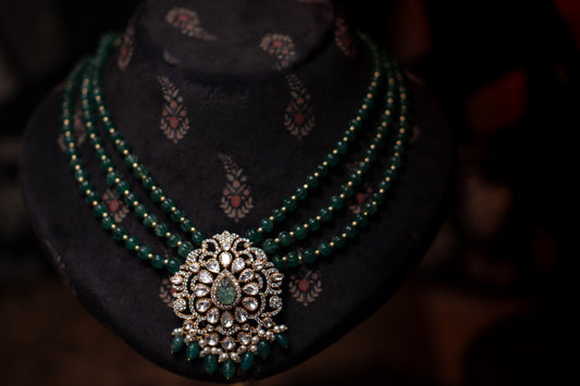 The Verdant Moissanite Medallion