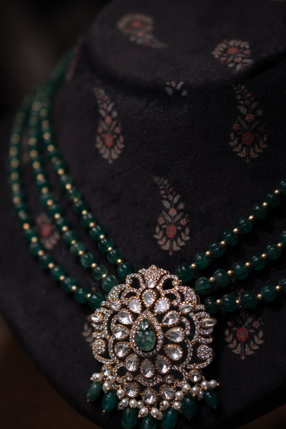 The Verdant Moissanite Medallion